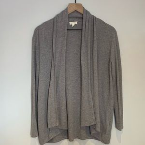 JOIE Soft Open Drapey Cardigan Wool Blend Gray XS